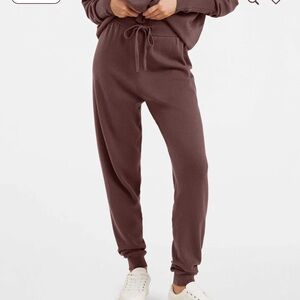 Nuuds Luxe Knit Coffee Jogger